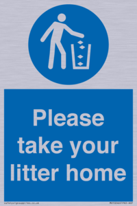 Please take your litter home